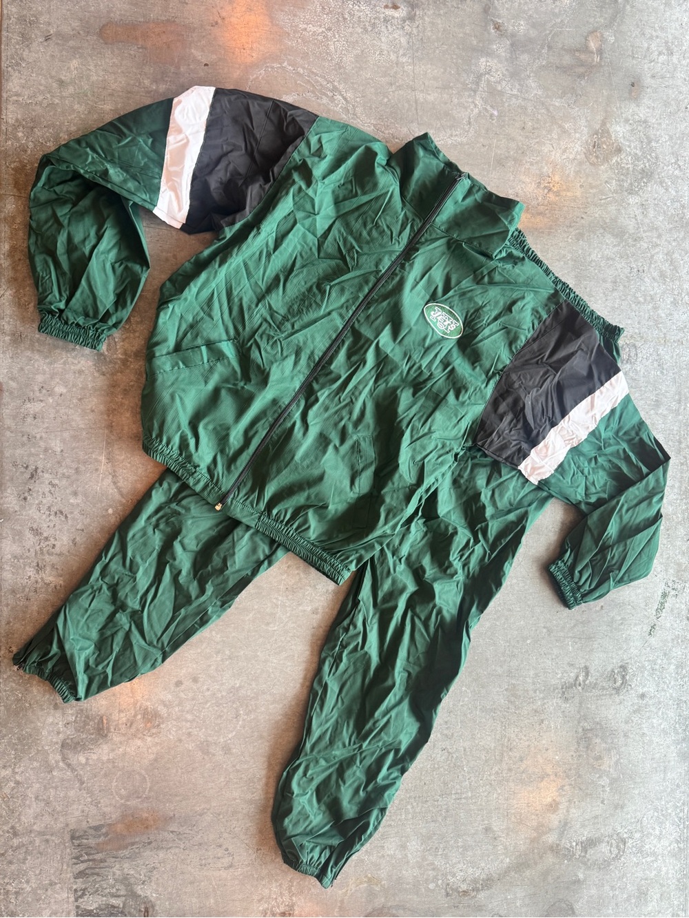 90s NY Jets green tracksuit